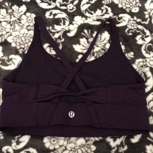 Dark Purple Lululemon Yoga Sports Bra